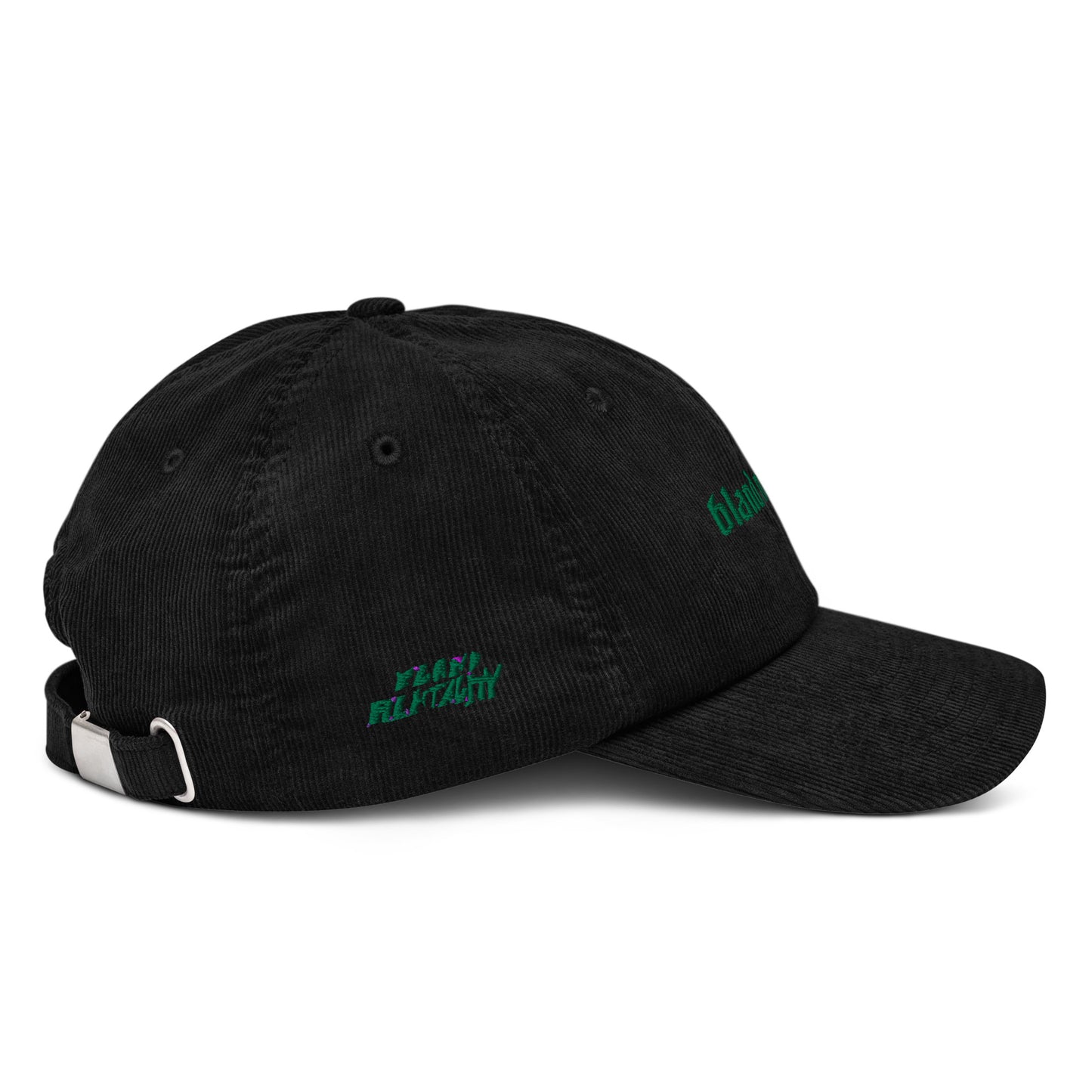 ADULT UNISEX CORDUROY HAT | GREEN, BLACK, WHITE