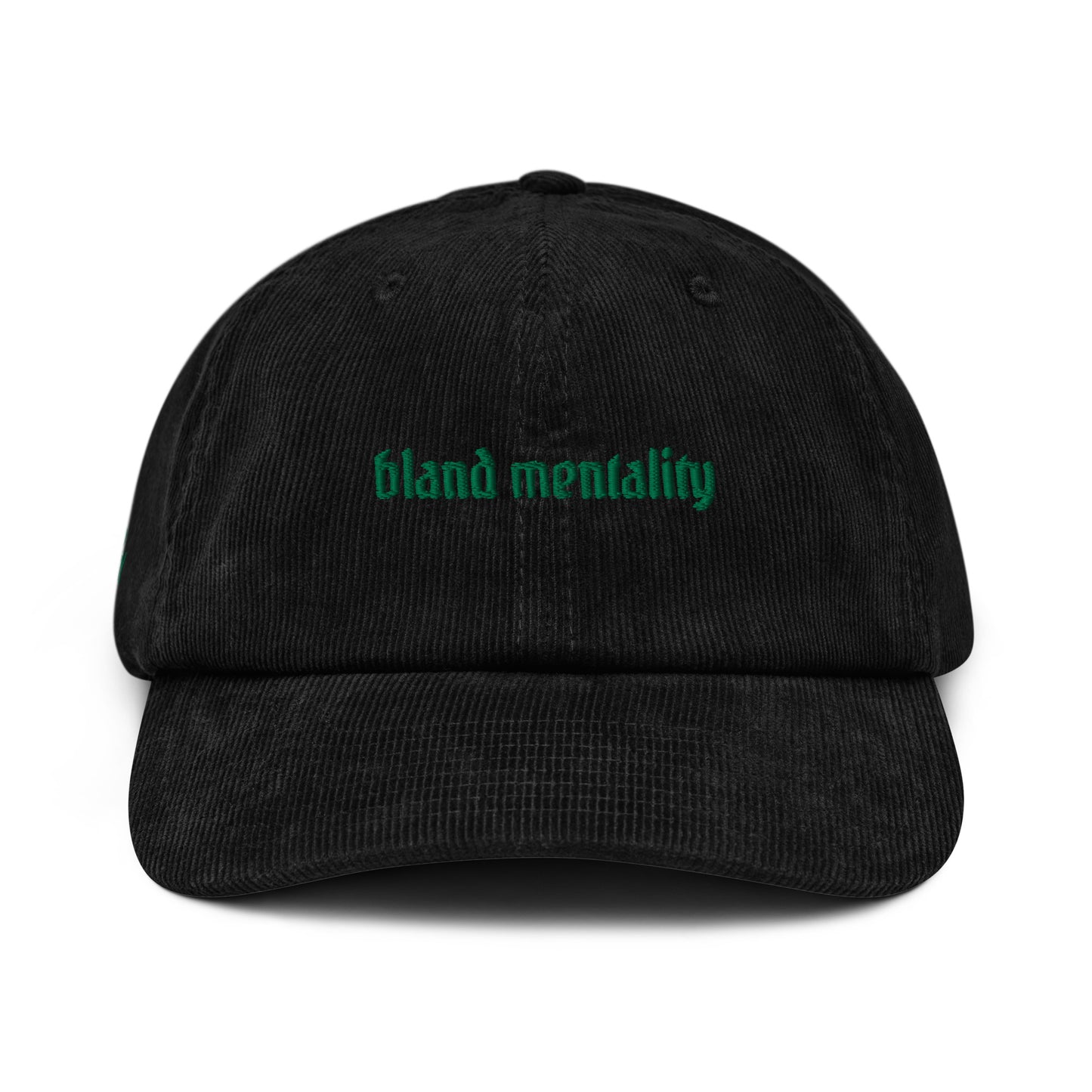 ADULT UNISEX CORDUROY HAT | GREEN, BLACK, WHITE